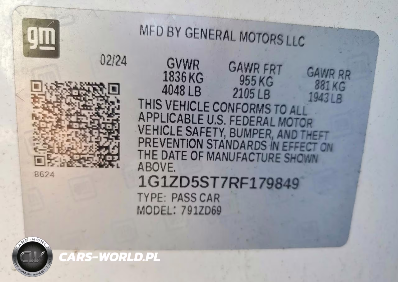 2024 Chevrolet Malibu Lt VIN:1G1ZD5ST7RF179849 - 12