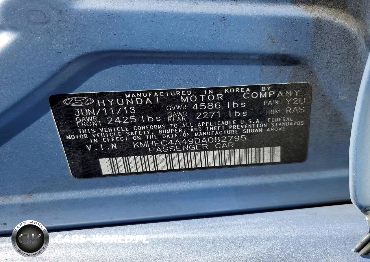2013 Hyundai Sonata Hybrid VIN:KMHEC4A49DA082795 - 12