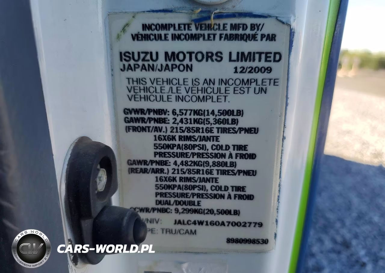 2010 Isuzu Npr Box Truck VIN:JALC4W160A7002779 - 12