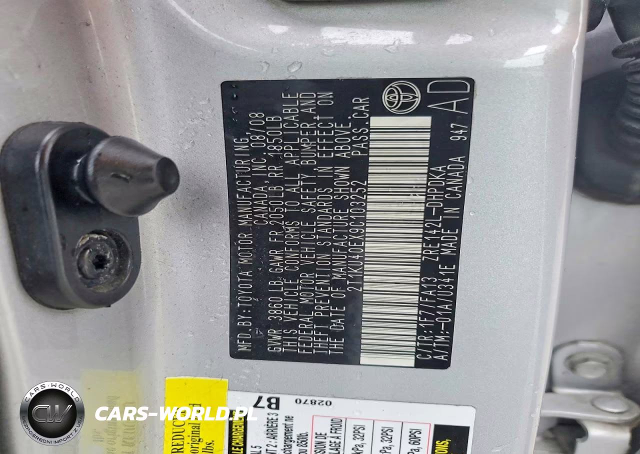 2009 Toyota Matrix Base VIN:2T1KU40EX9C103252 - 12