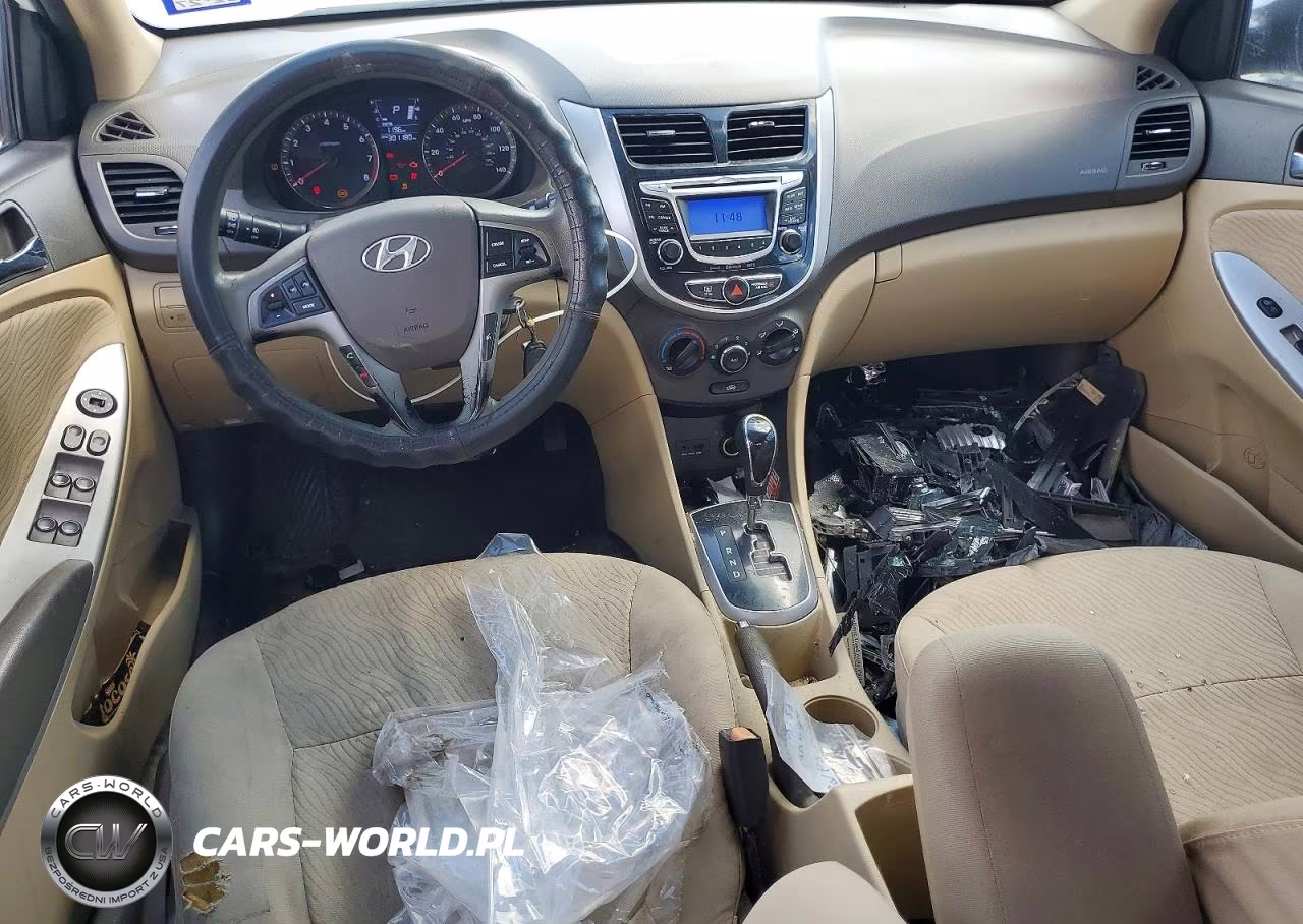 2013 Hyundai Accent Gls VIN:KMHCU4AE5DU572727 - 8