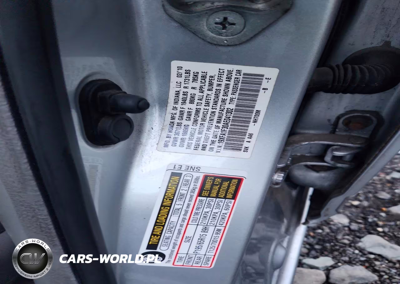 2010 Honda Civic Vp VIN:19XFA1F30AE041302 - 12