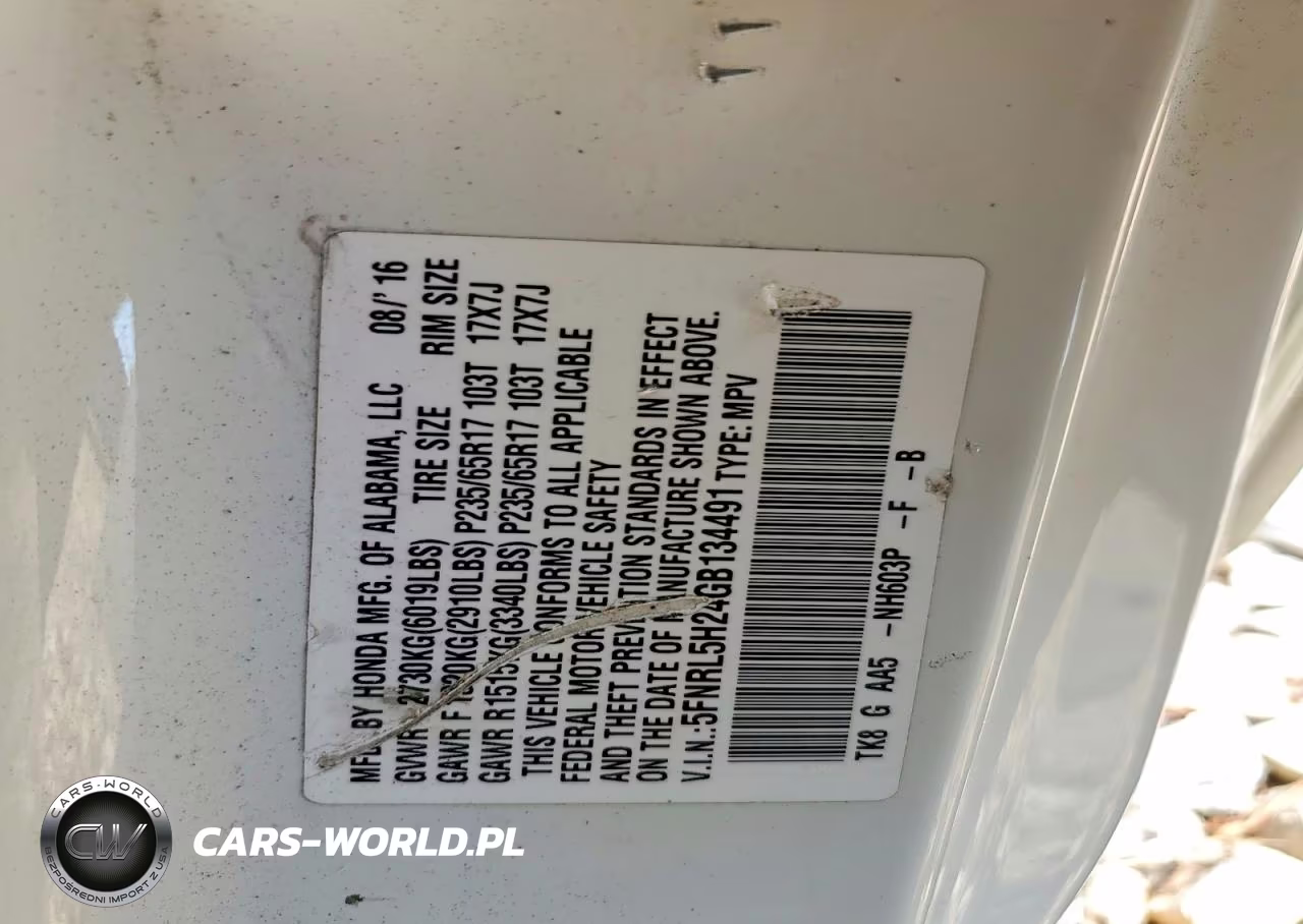 2016 Honda Odyssey Lx VIN:5FNRL5H24GB134491 - 13