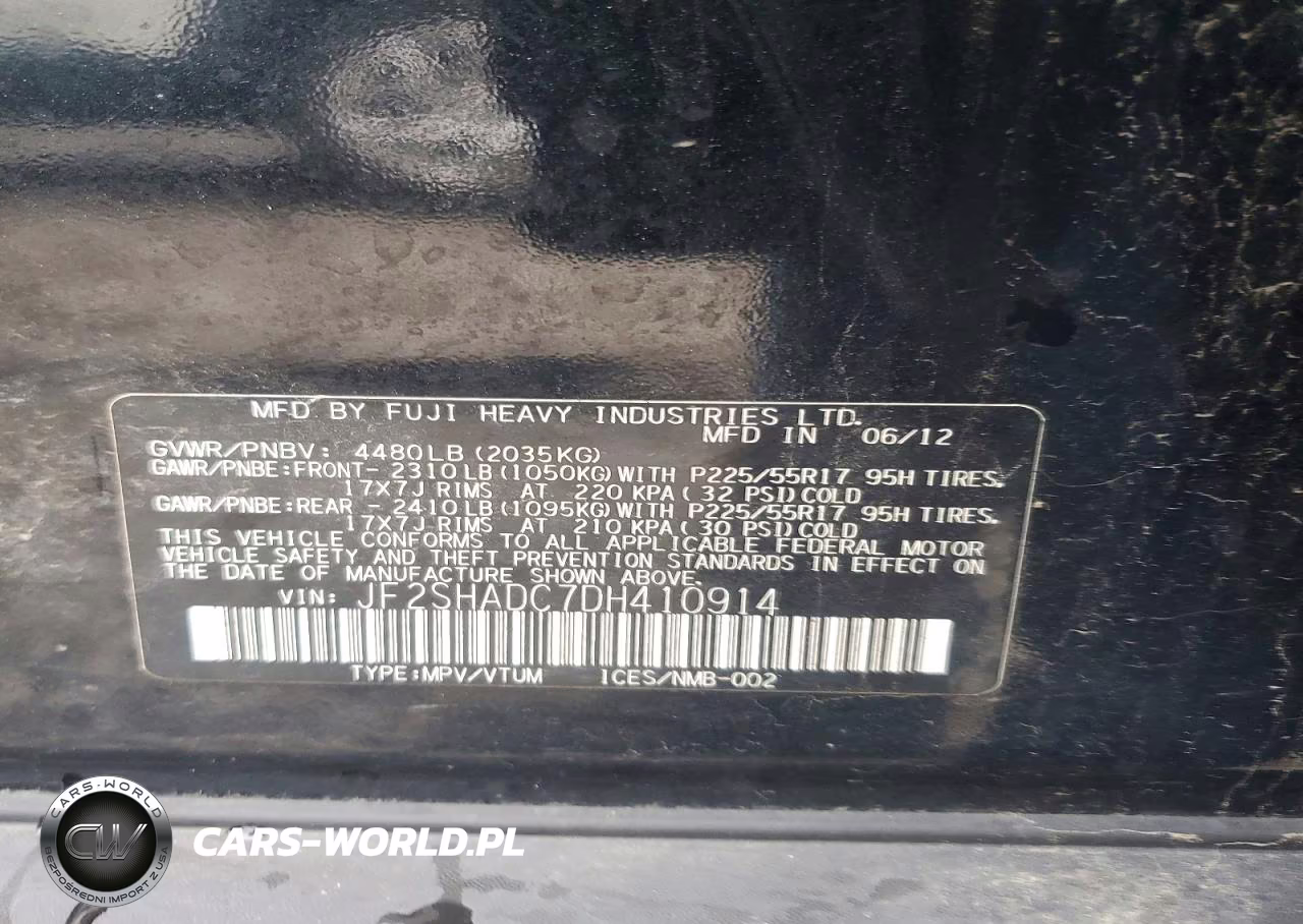 2013 Subaru Forester 2.5X Premium VIN:JF2SHADC7DH410914 - 13