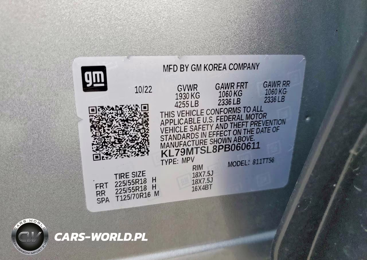 2023 Chevrolet Trailblazer Fwd Rs VIN:KL79MTSL8PB060611 - 13
