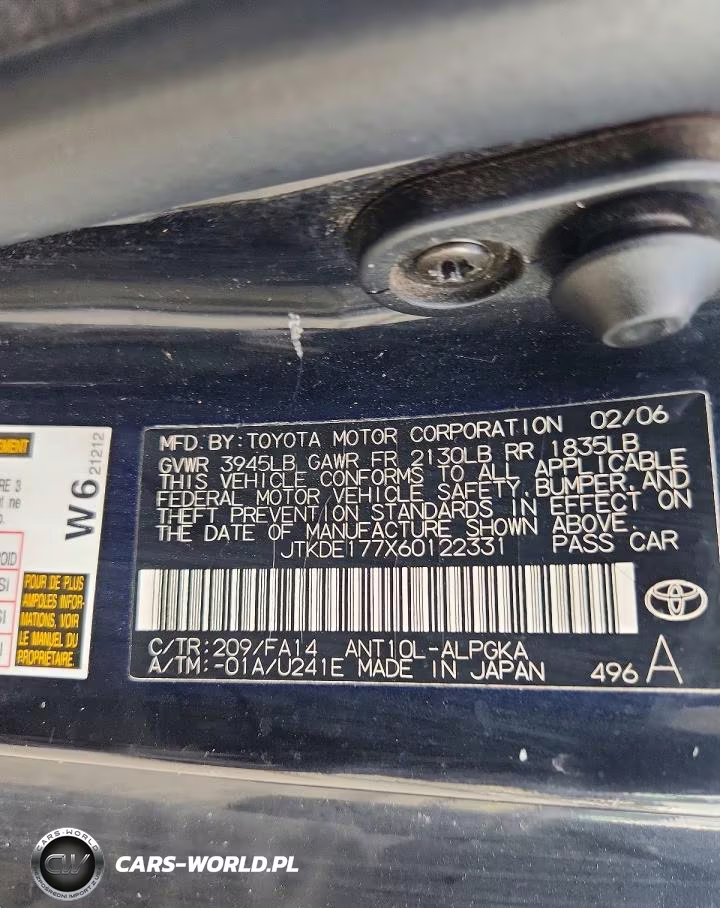2006 Scion Tc Base VIN:JTKDE177X60122331 - 12
