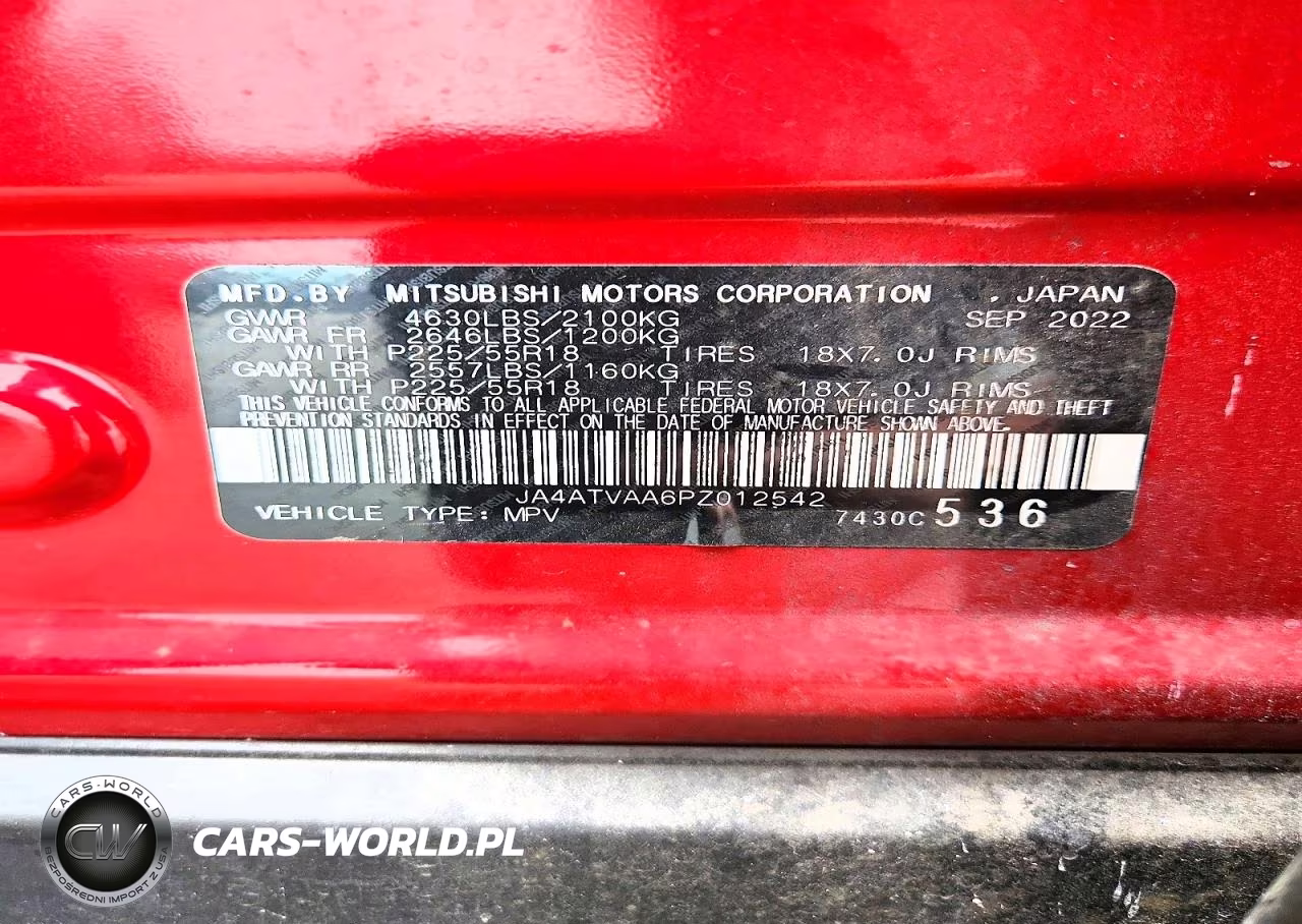 2023 Mitsubishi Eclipse Cross Le VIN:JA4ATVAA6PZ012542 - 13