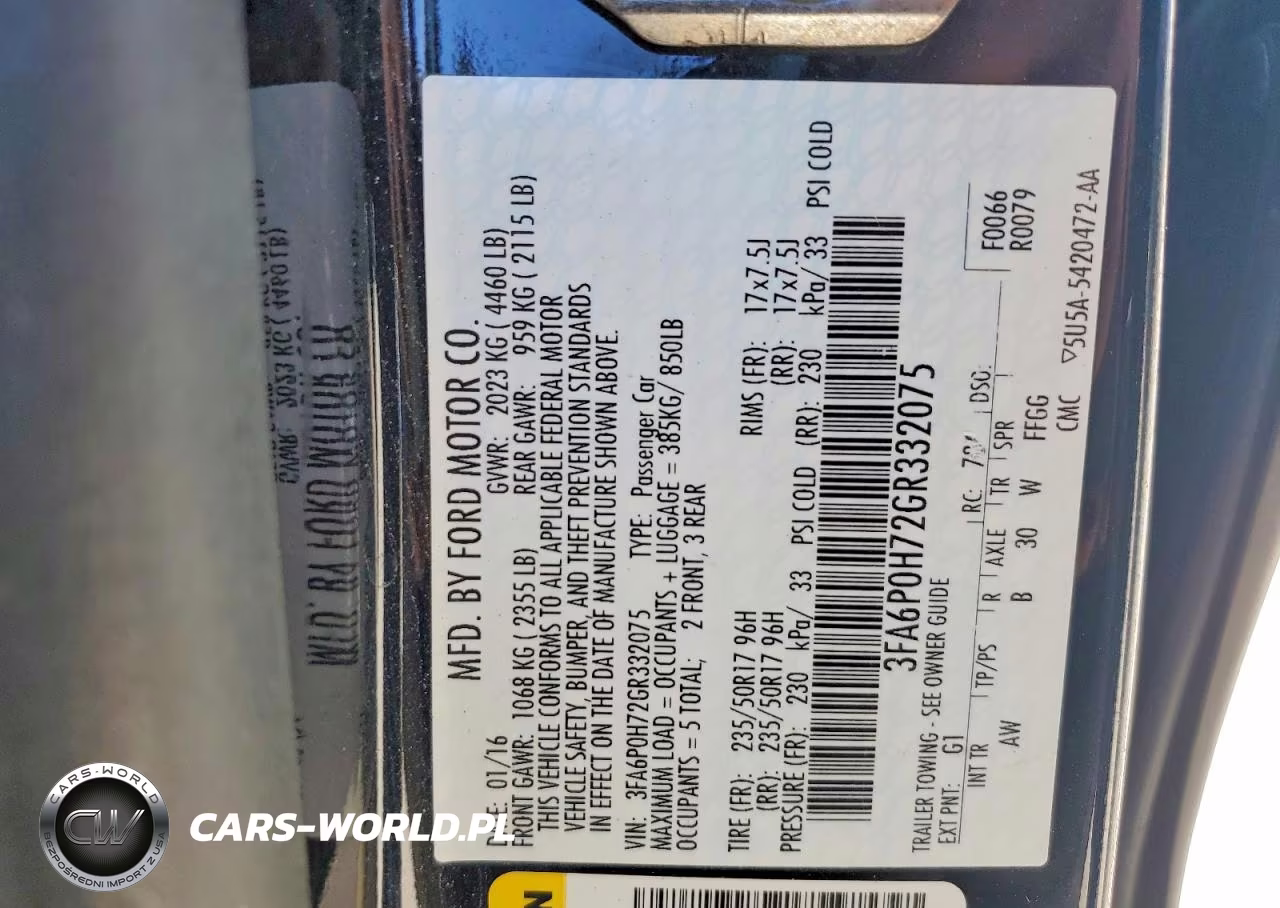 2016 Ford Fusion Se VIN:3FA6P0H72GR332075 - 12