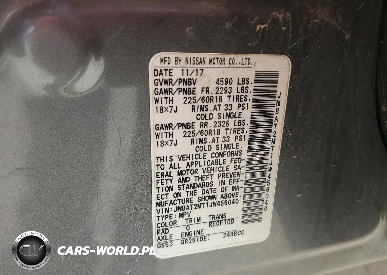 2018 Nissan Rogue Sl VIN:JN8AT2MT1JW456040 - 14