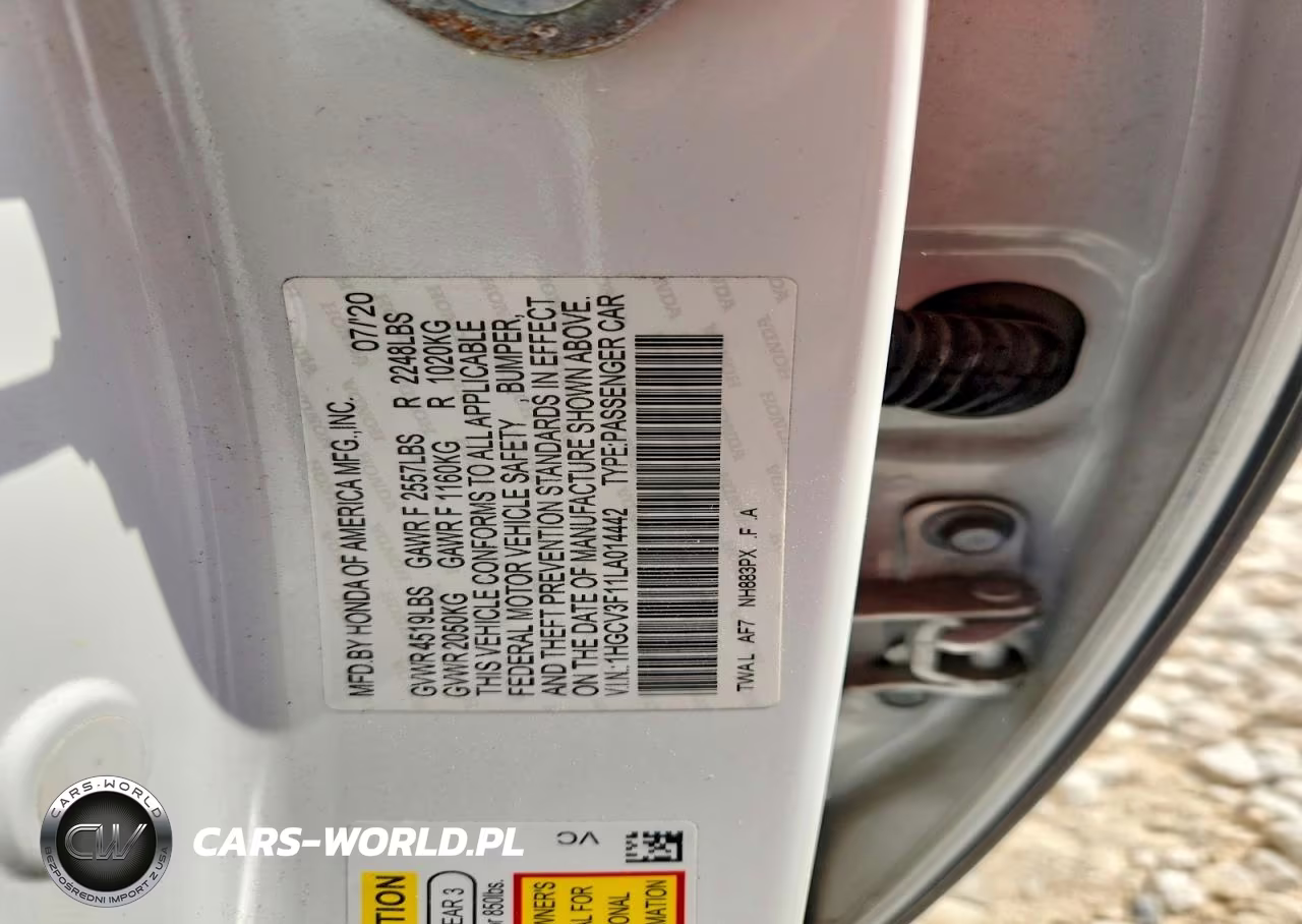 2020 Honda Accord Hybrid VIN:1HGCV3F11LA014442 - 12