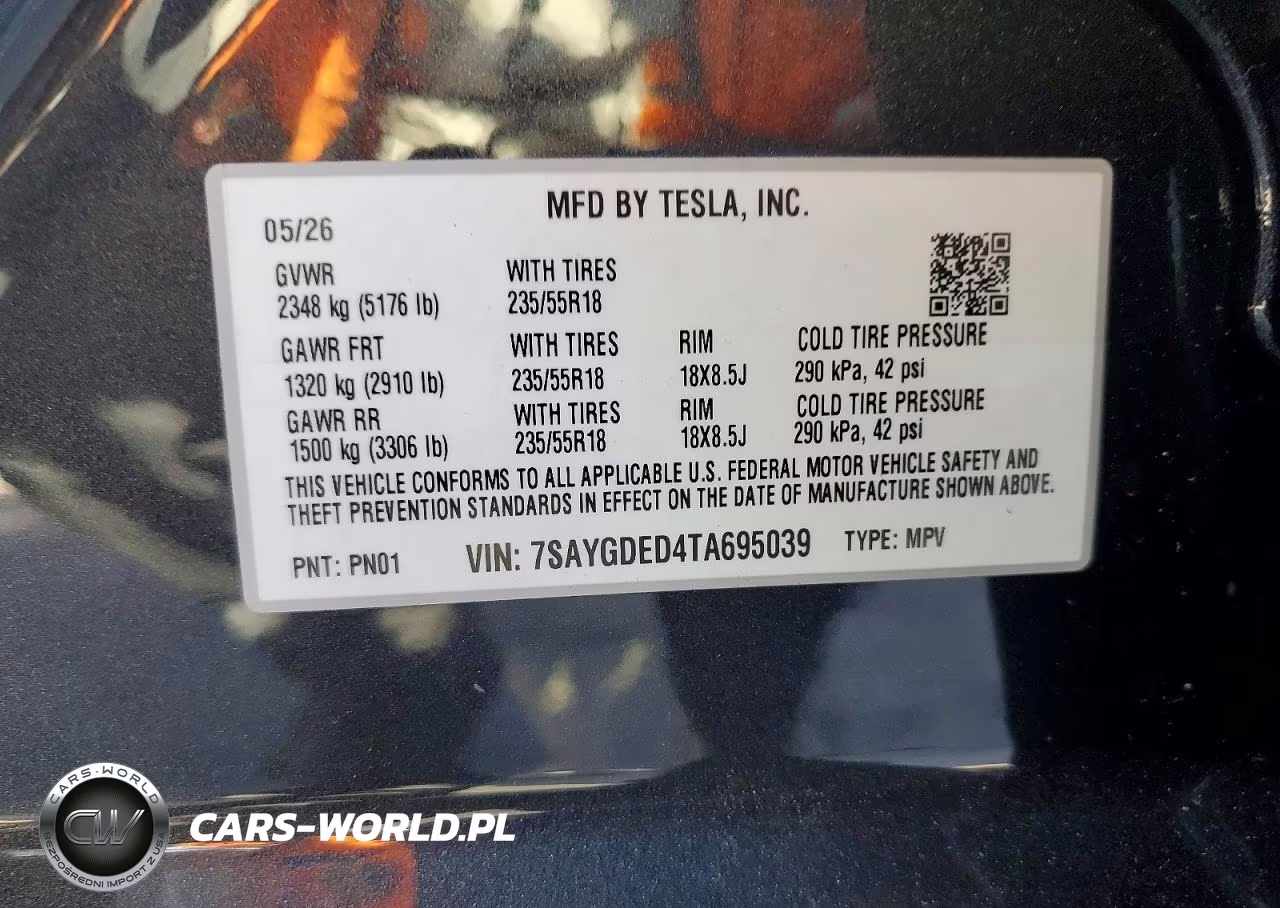 2026 Tesla Model Y VIN:7SAYGDED4TA695039 - 13