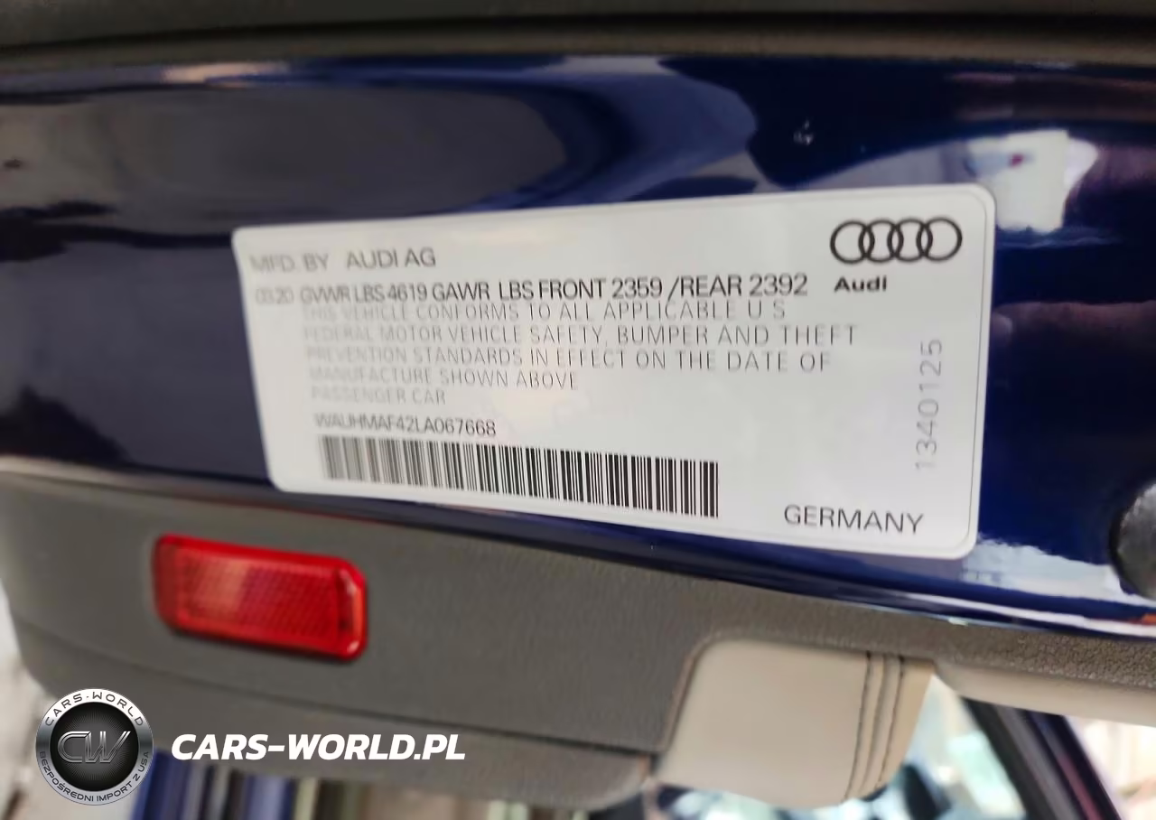 2020 Audi A4 Premium Plus VIN:WAUHMAF42LA067668 - 12