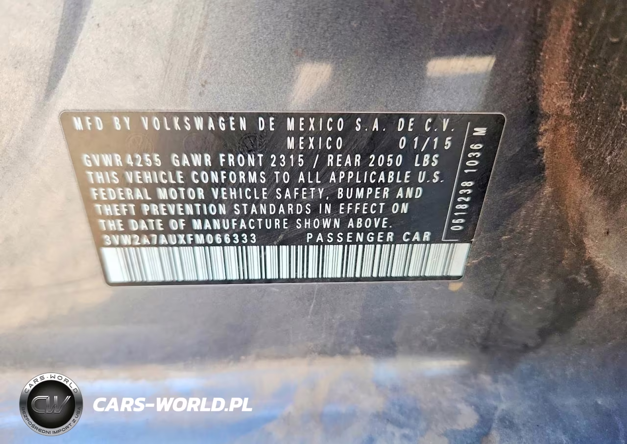 2015 Volkswagen Golf Tdi VIN:3VW2A7AUXFM066333 - 13
