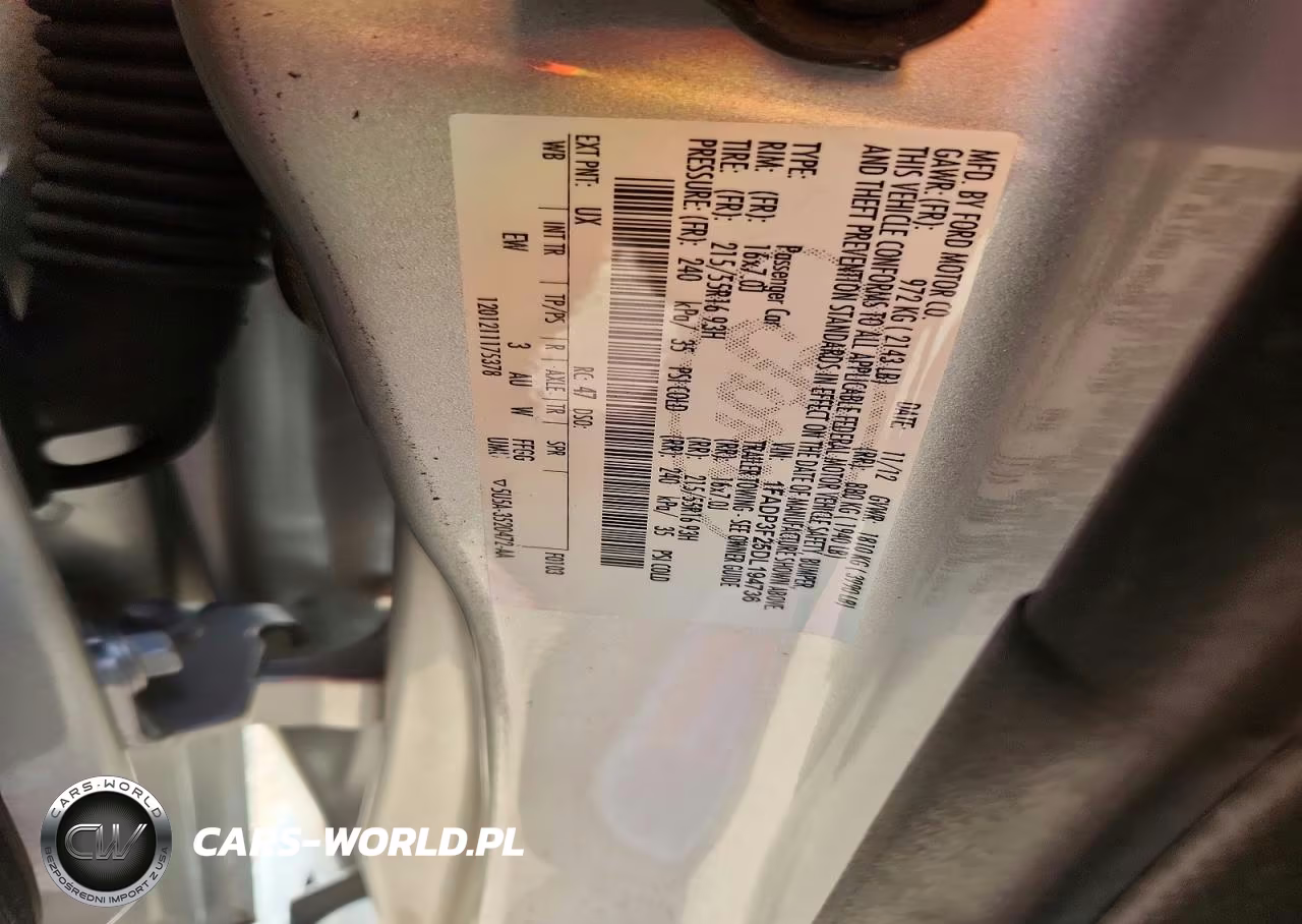 2013 Ford Focus Se VIN:1FADP3F25DL194736 - 12