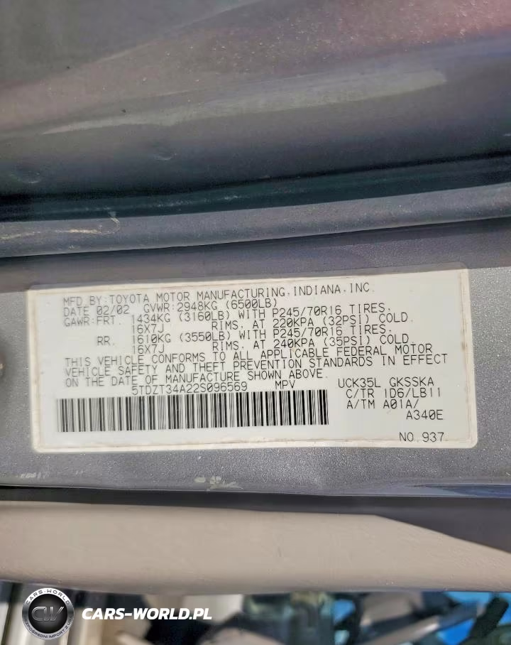 2002 Toyota Sequoia Sr5 VIN:5TDZT34A22S096569 - 13
