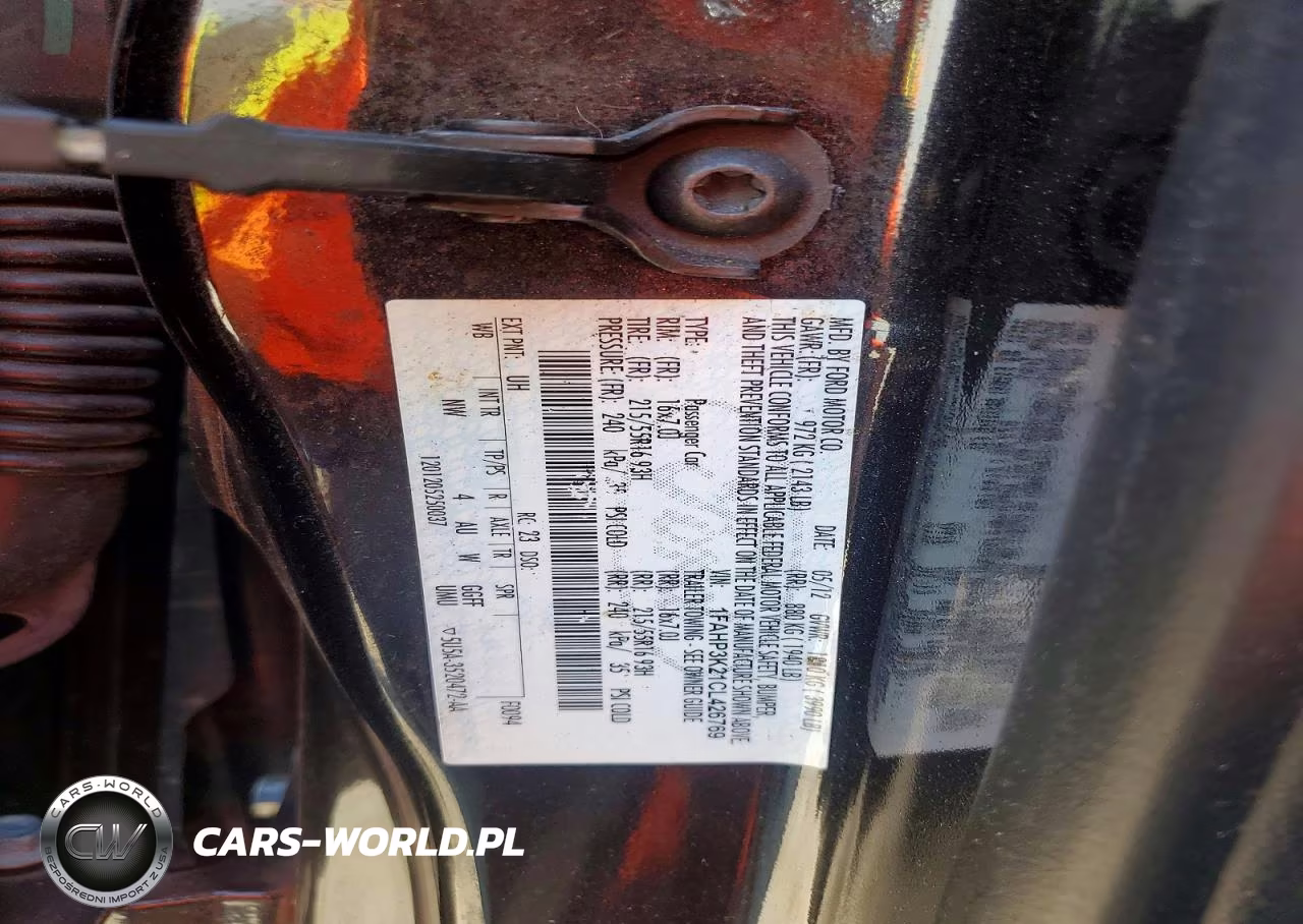 2012 Ford Focus Se VIN:1FAHP3K21CL426769 - 12