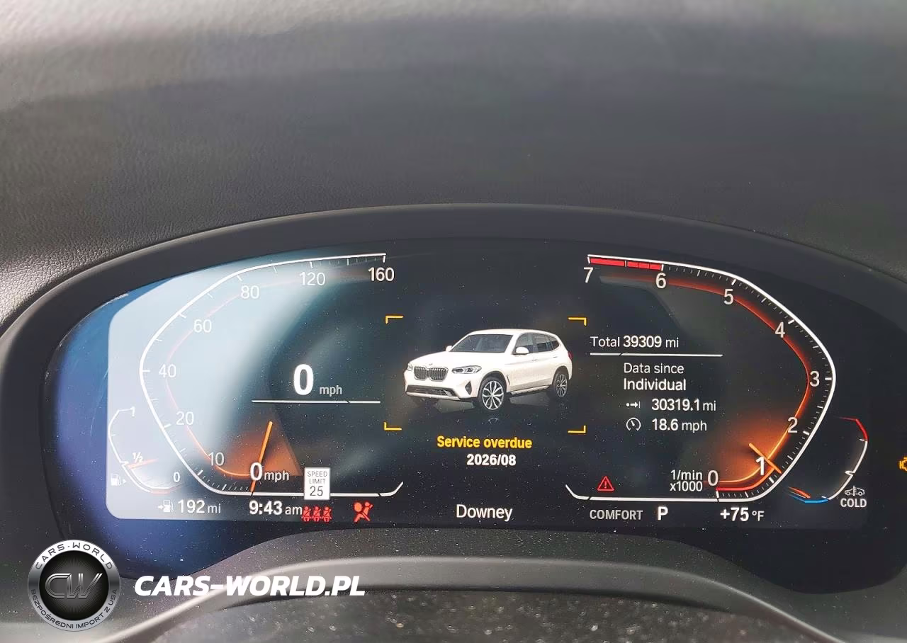 2022 BMW X3 Sdrive30I VIN:5UX43DP04N9J01792 - 9
