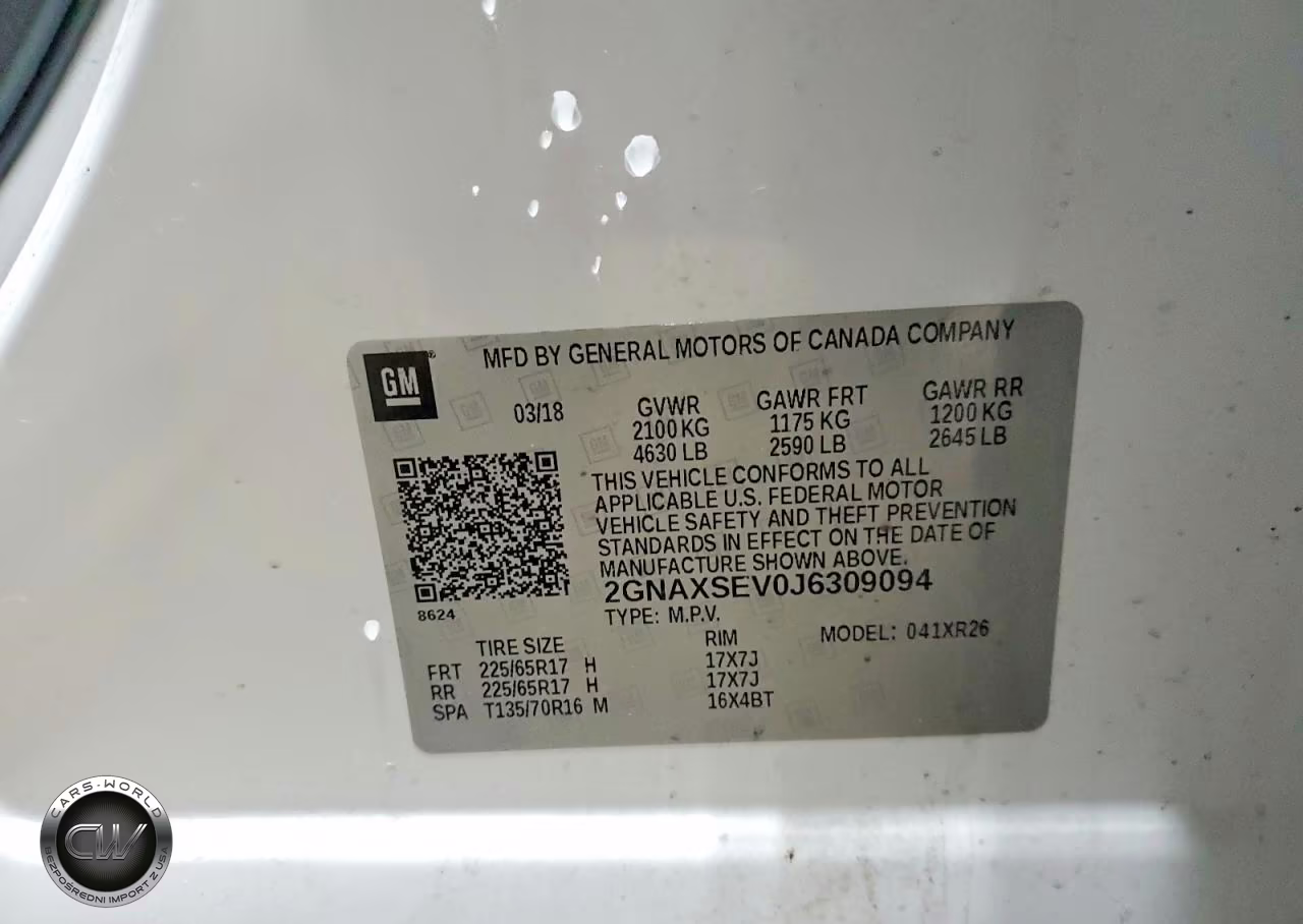 2018 Chevrolet Equinox Lt VIN:2GNAXSEV0J6309094 - 13