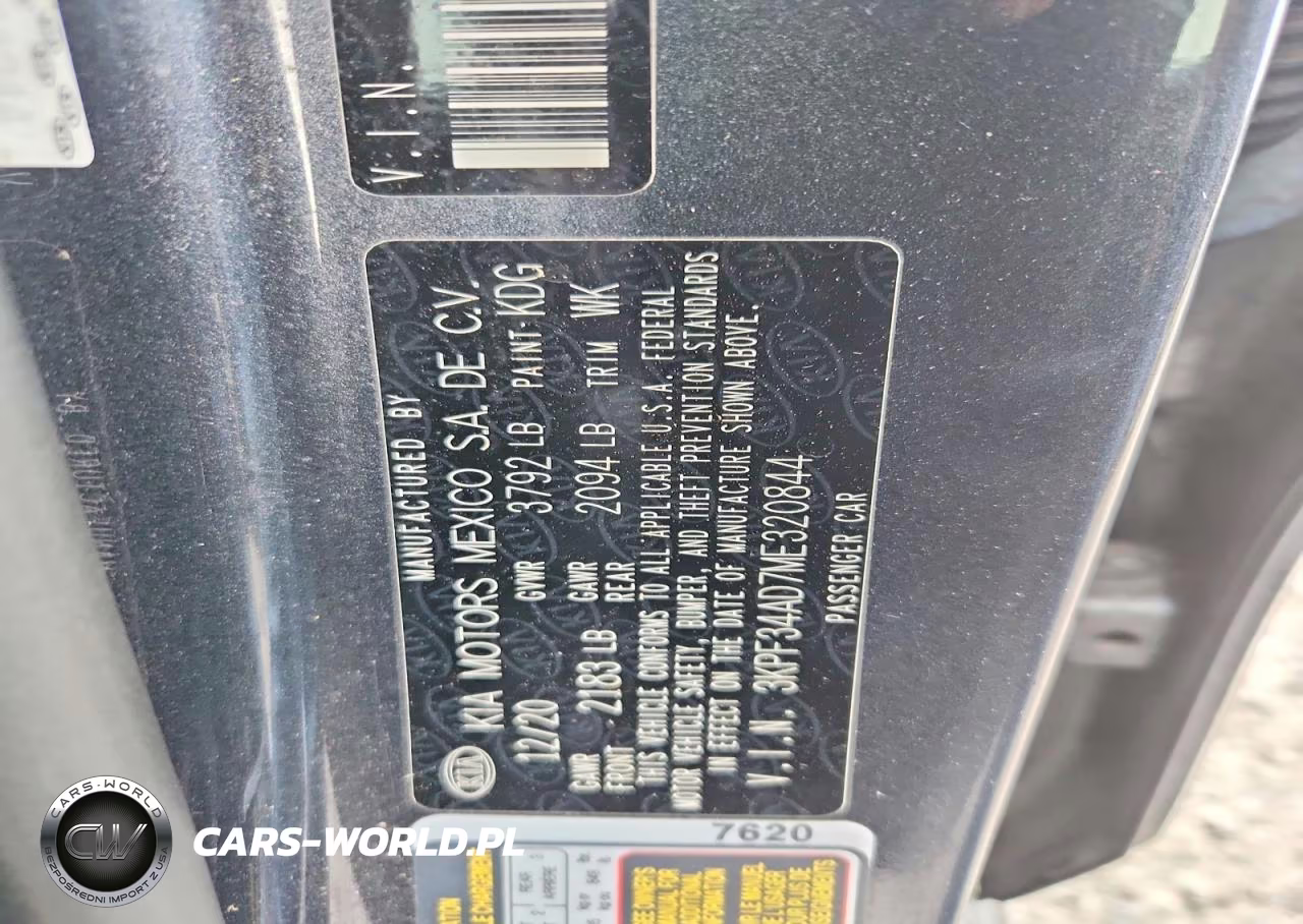 2021 Kia Forte Gt Line VIN:3KPF34AD7ME320844 - 12
