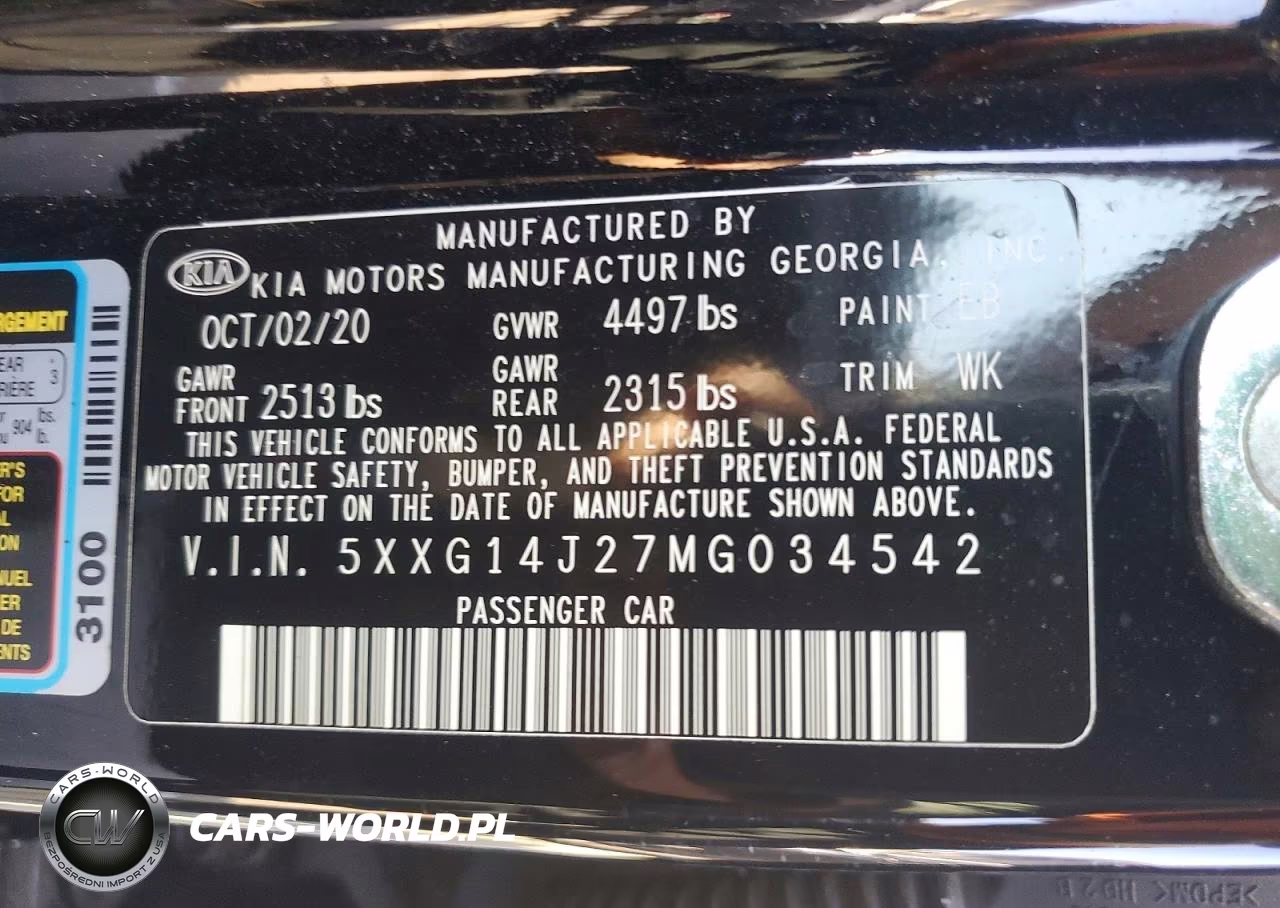 2021 Kia K5 Lxs VIN:5XXG14J27MG034542 - 13