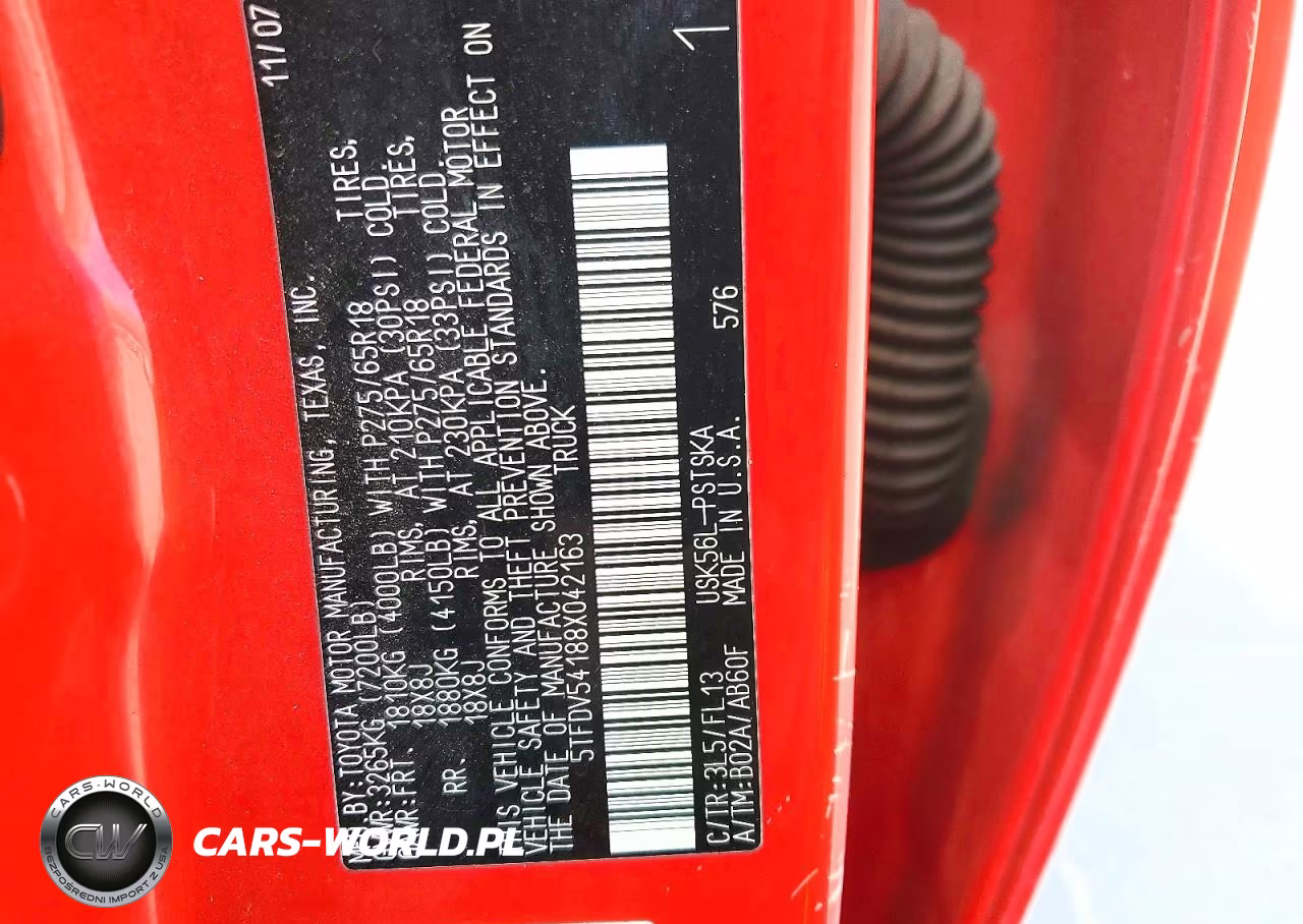 2008 Toyota Tundra Grade VIN:5TFDV54188X042163 - 13