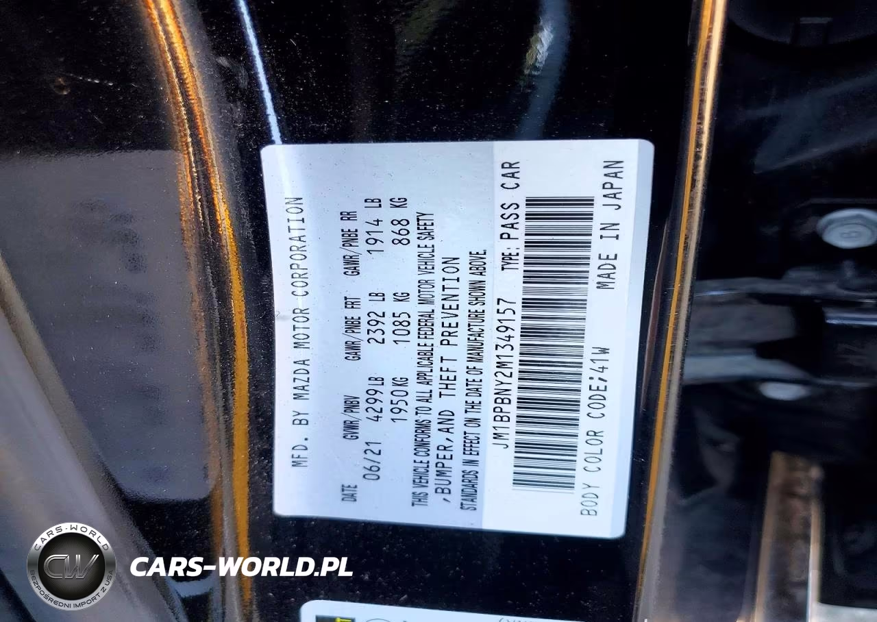 2021 Mazda 3 Premium Plus VIN:JM1BPBNY2M1349157 - 12