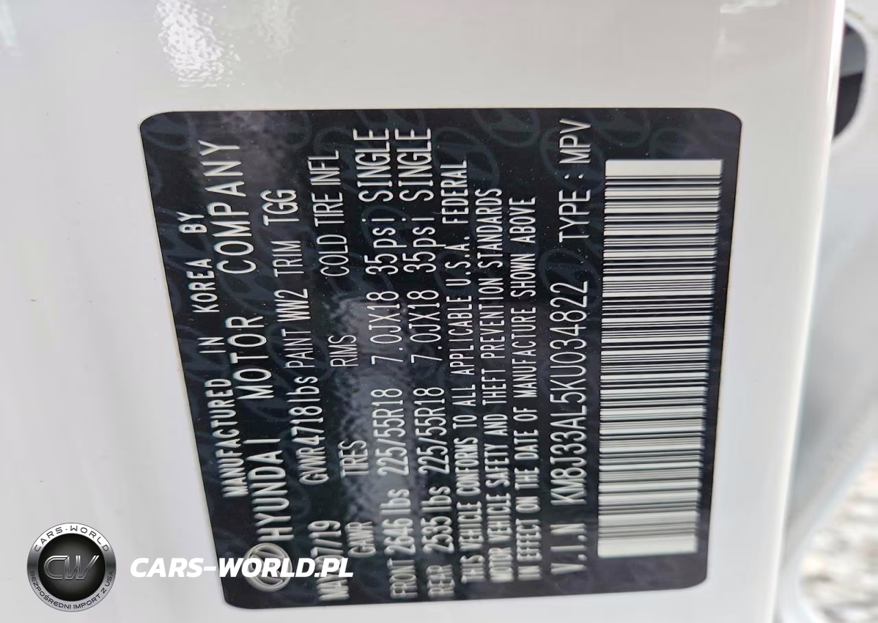 2019 Hyundai Tucson Sel VIN:KM8J33AL5KU034822 - 14
