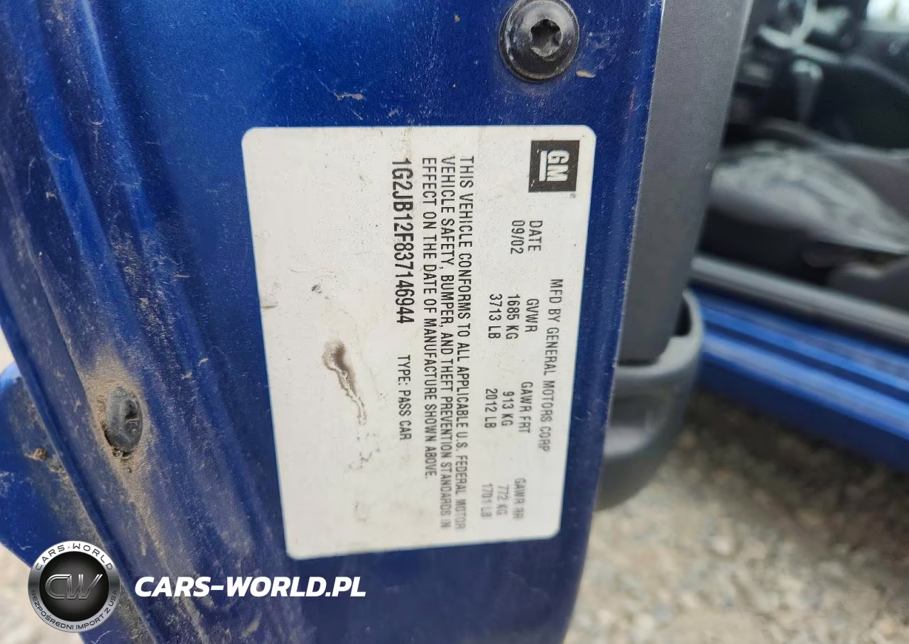 2003 Pontiac Sunfire VIN:1G2JB12F837146944 - 12