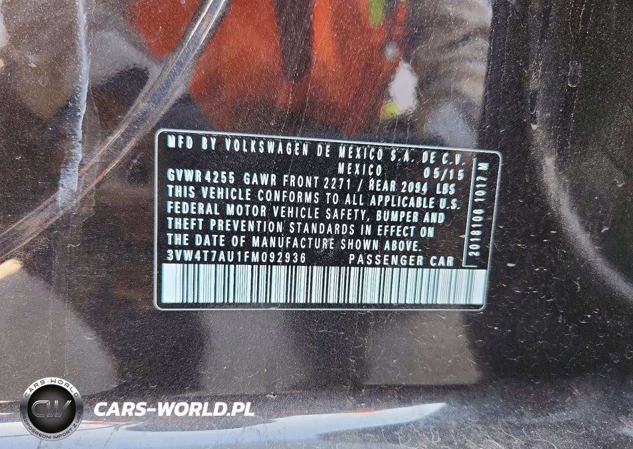 2015 Volkswagen Gti VIN:3VW4T7AU1FM092936 - 13