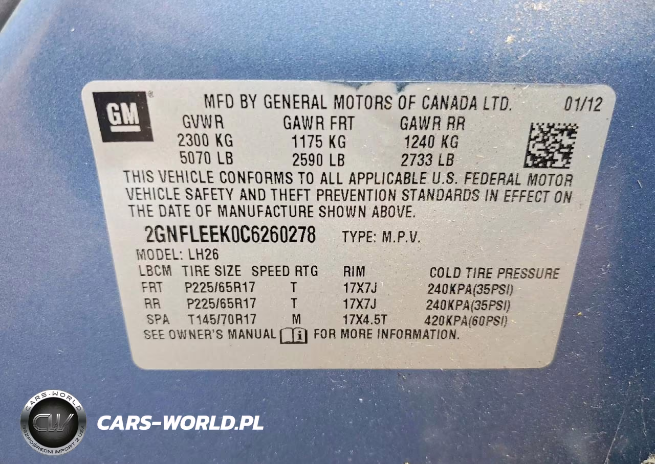 2012 Chevrolet Equinox Lt VIN:2GNFLEEK0C6260278 - 13