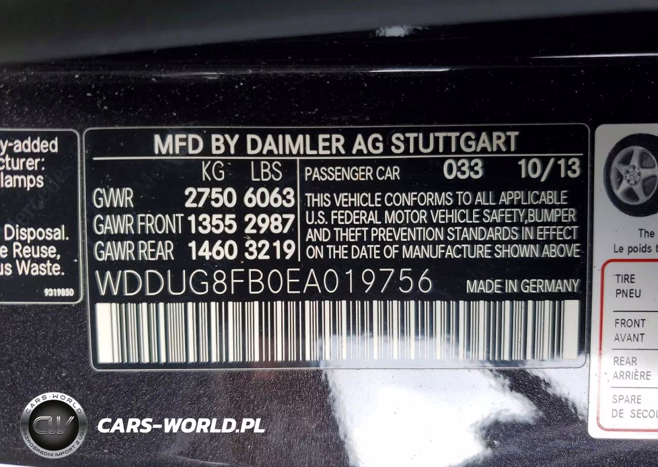 2014 Mercedes-Benz S 550 4Matic VIN:WDDUG8FB0EA019756 - 13