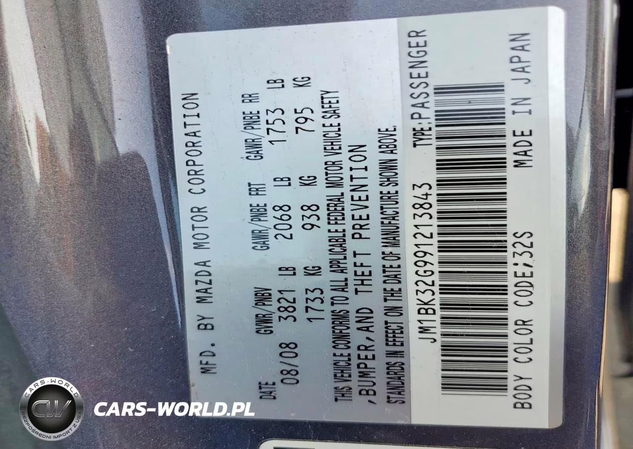 2009 Mazda 3 I VIN:JM1BK32G991213843 - 12