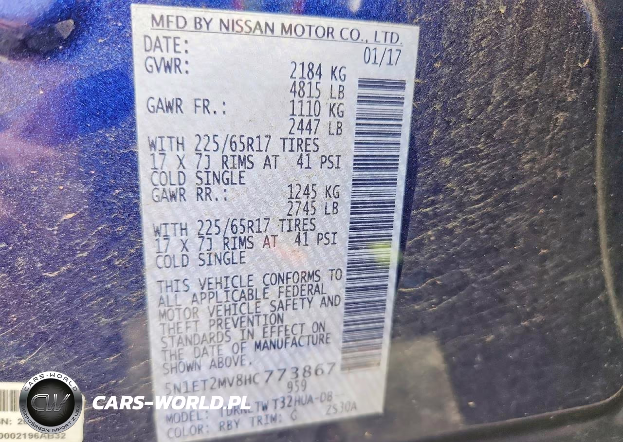 2017 Nissan Rogue Hybrid Sv VIN:5N1ET2MV8HC773867 - 14