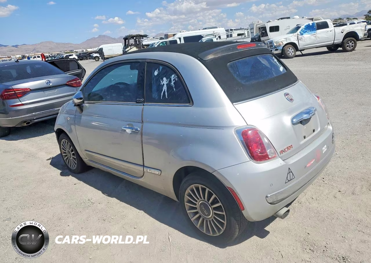 2012 Fiat 500C Lounge VIN:3C3CFFER9CT109249 - 2