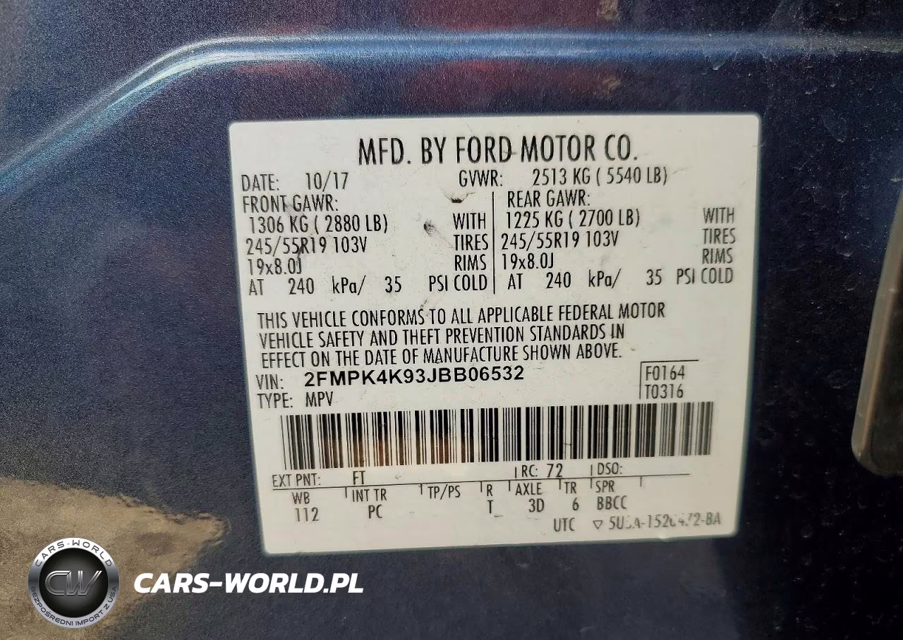 2018 Ford Edge Titanium VIN:2FMPK4K93JBB06532 - 13