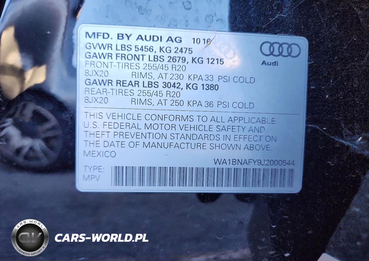 2018 Audi Q5 Premium Plus VIN:WA1BNAFY9J2000544 - 12