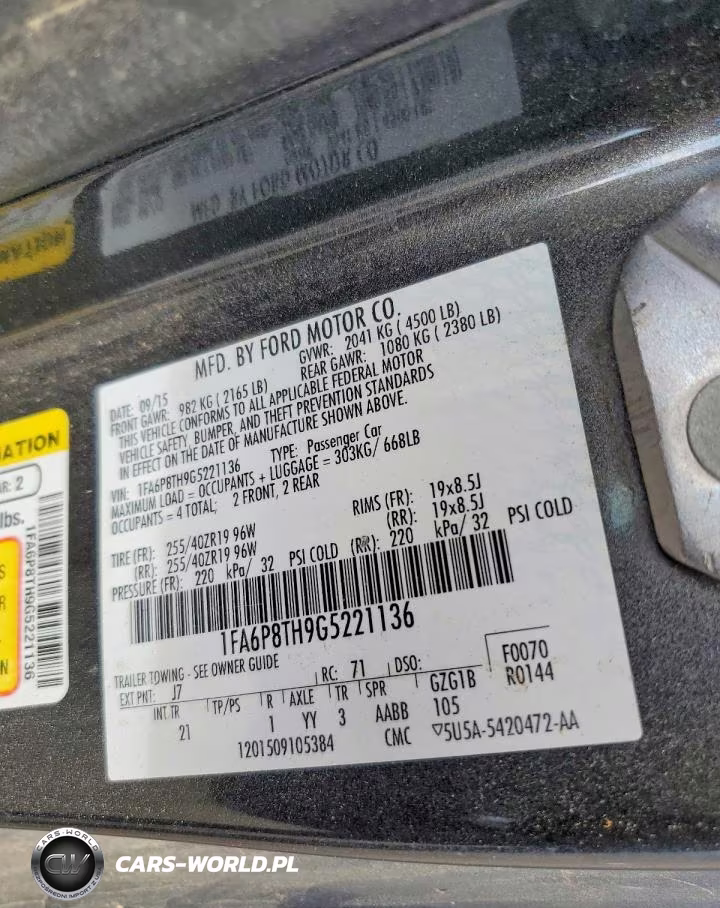 2016 Ford Mustang VIN:1FA6P8TH9G5221136 - 12
