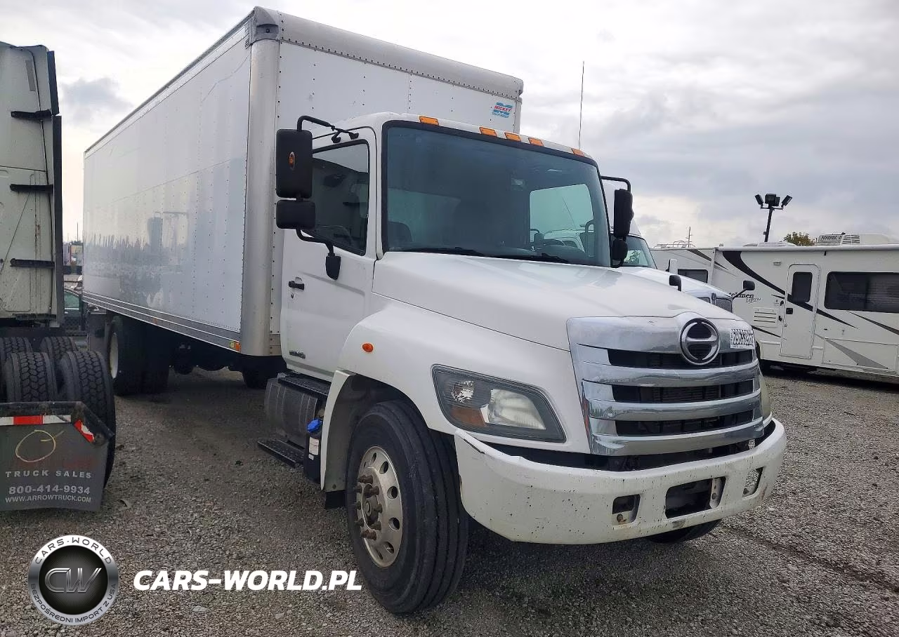 2016 Hino 258-268 Box Truck VIN:5PVNJ8JV0G4S61028 - 4