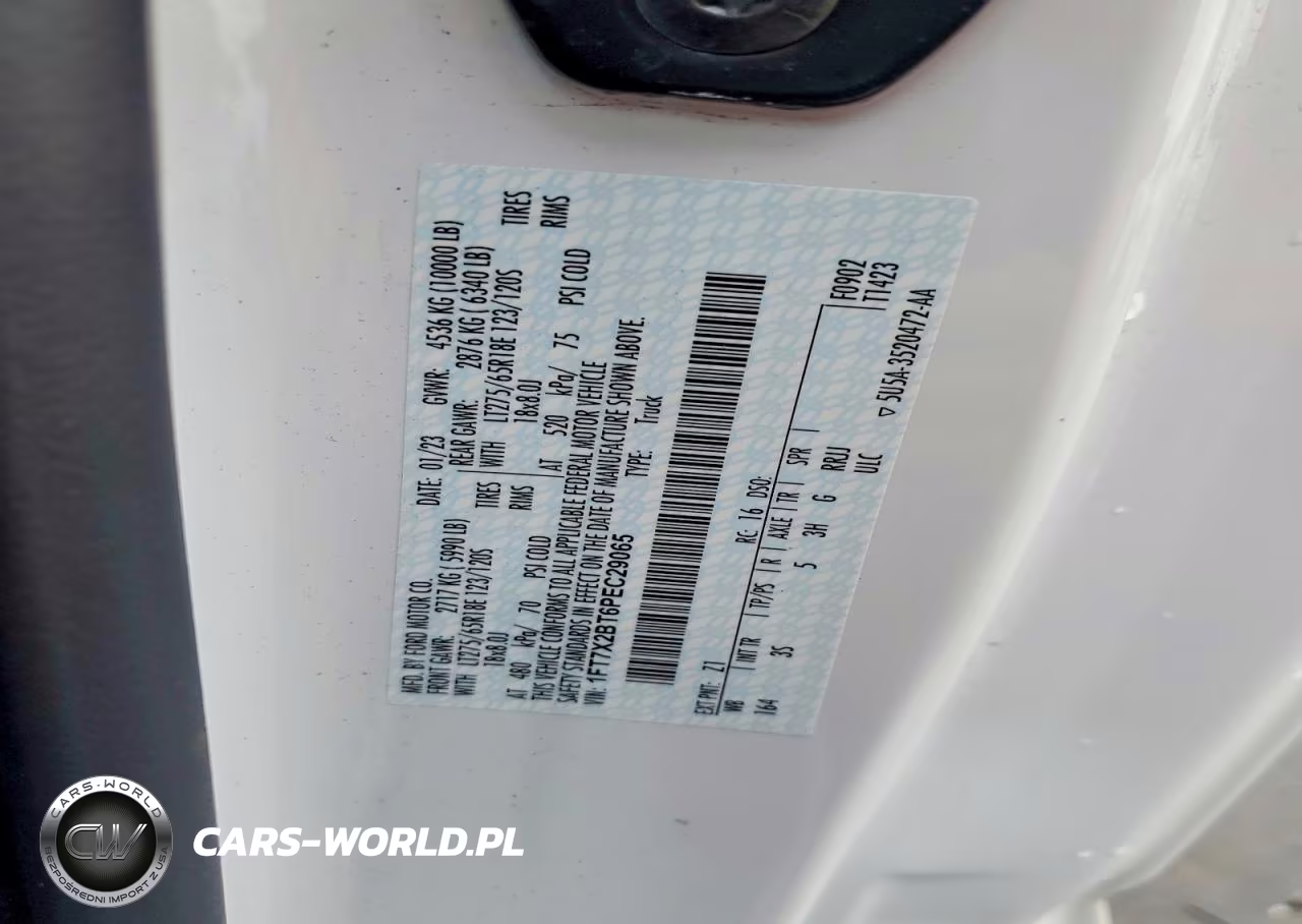 2023 Ford F250 Super Duty VIN:1FT7X2BT6PEC29065 - 12