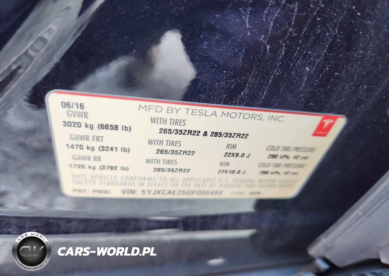 2016 Tesla Model X VIN:5YJXCAE25GF006488 - 13