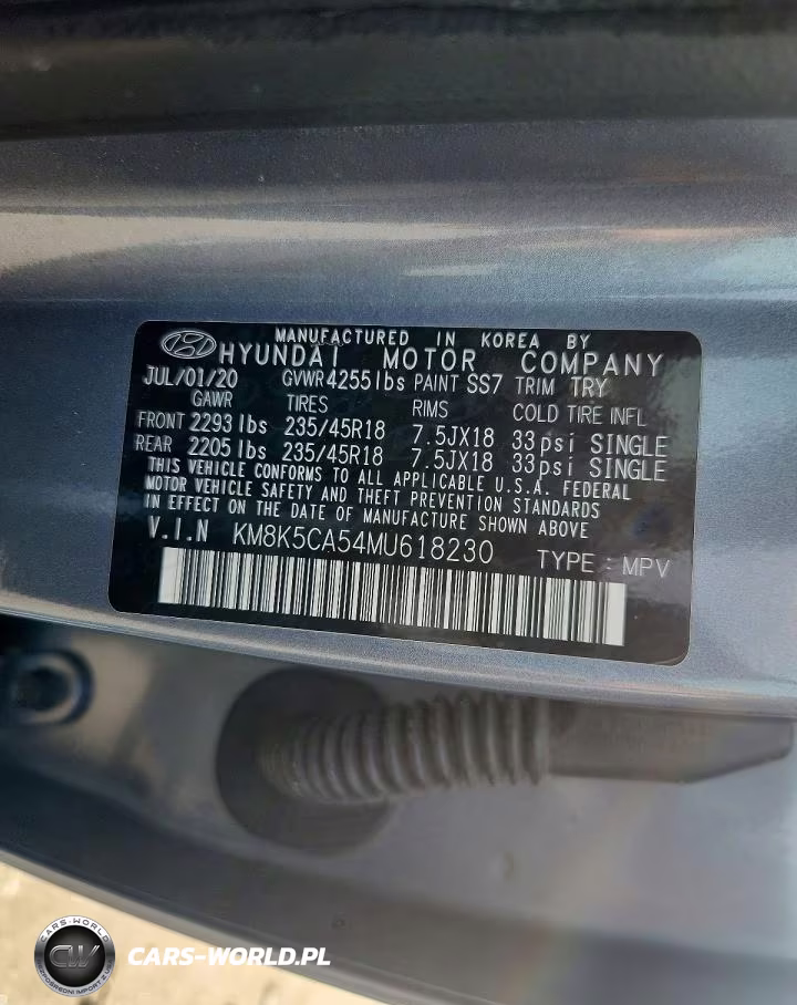 2021 Hyundai Kona Ultimate VIN:KM8K5CA54MU618230 - 13