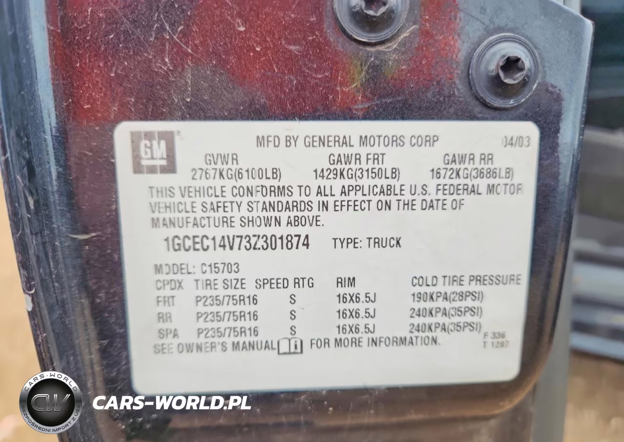 2003 Chevrolet Silverado C1500 VIN:1GCEC14V73Z301874 - 12