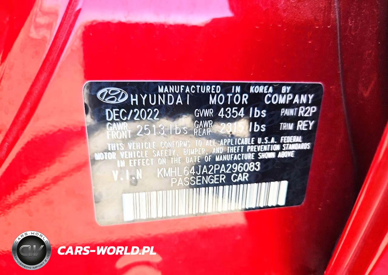 2023 Hyundai Sonata Sel VIN:KMHL64JA2PA296083 - 13