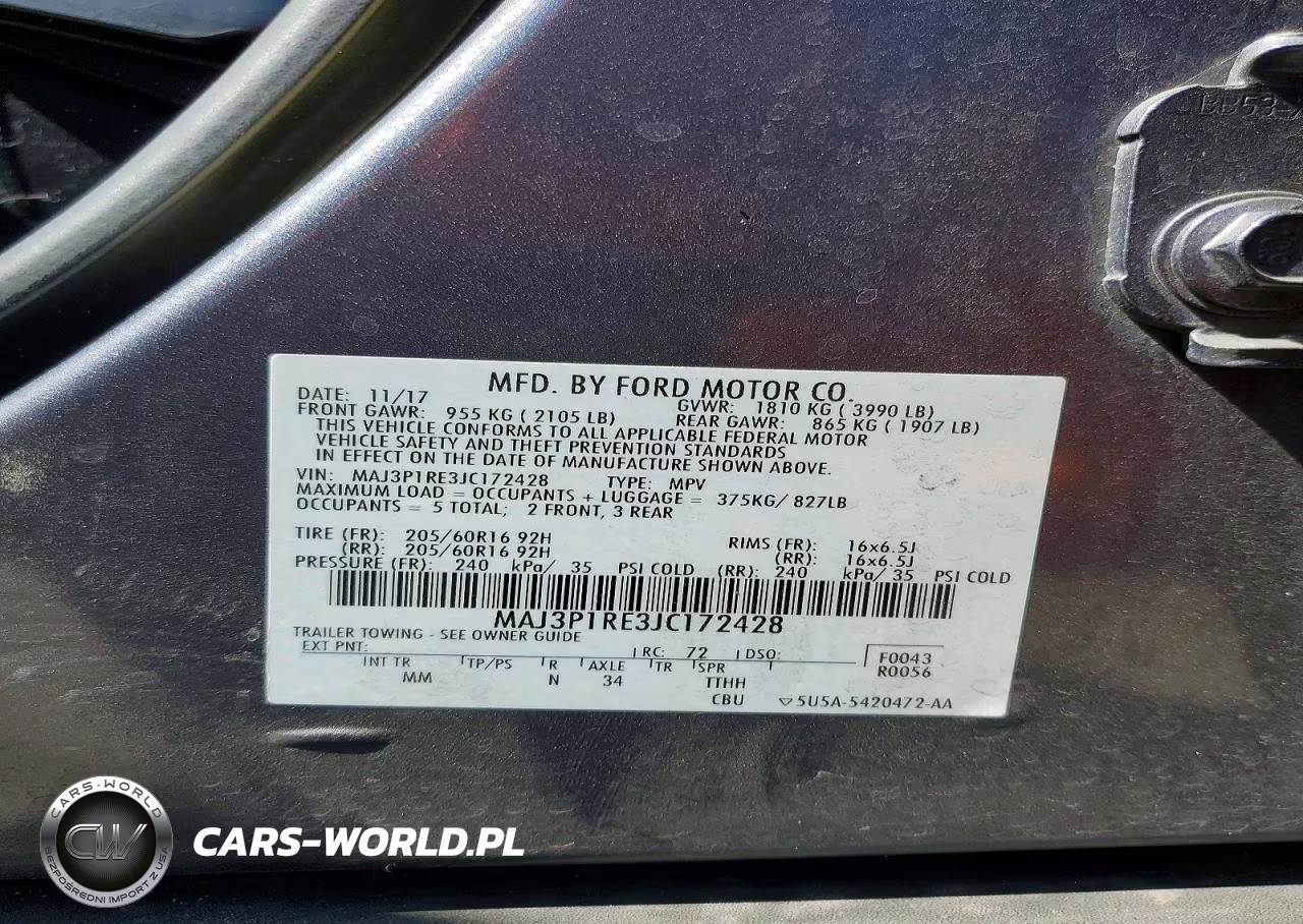 2018 Ford Ecosport S VIN:MAJ3P1RE3JC172428 - 12