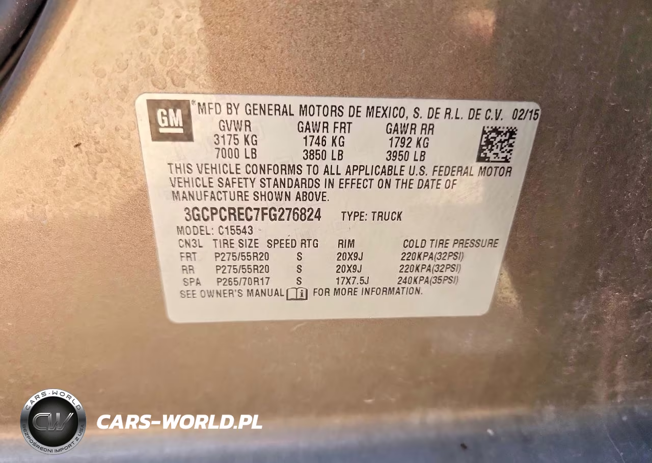 2015 Chevrolet Silverado C1500 Lt VIN:3GCPCREC7FG276824 - 12