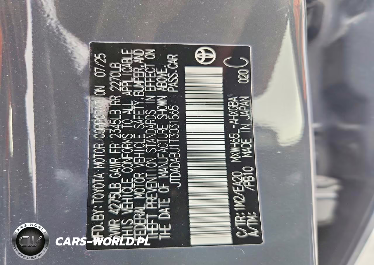 2026 Toyota Prius Xle VIN:JTDADABU1T3031565 - 12