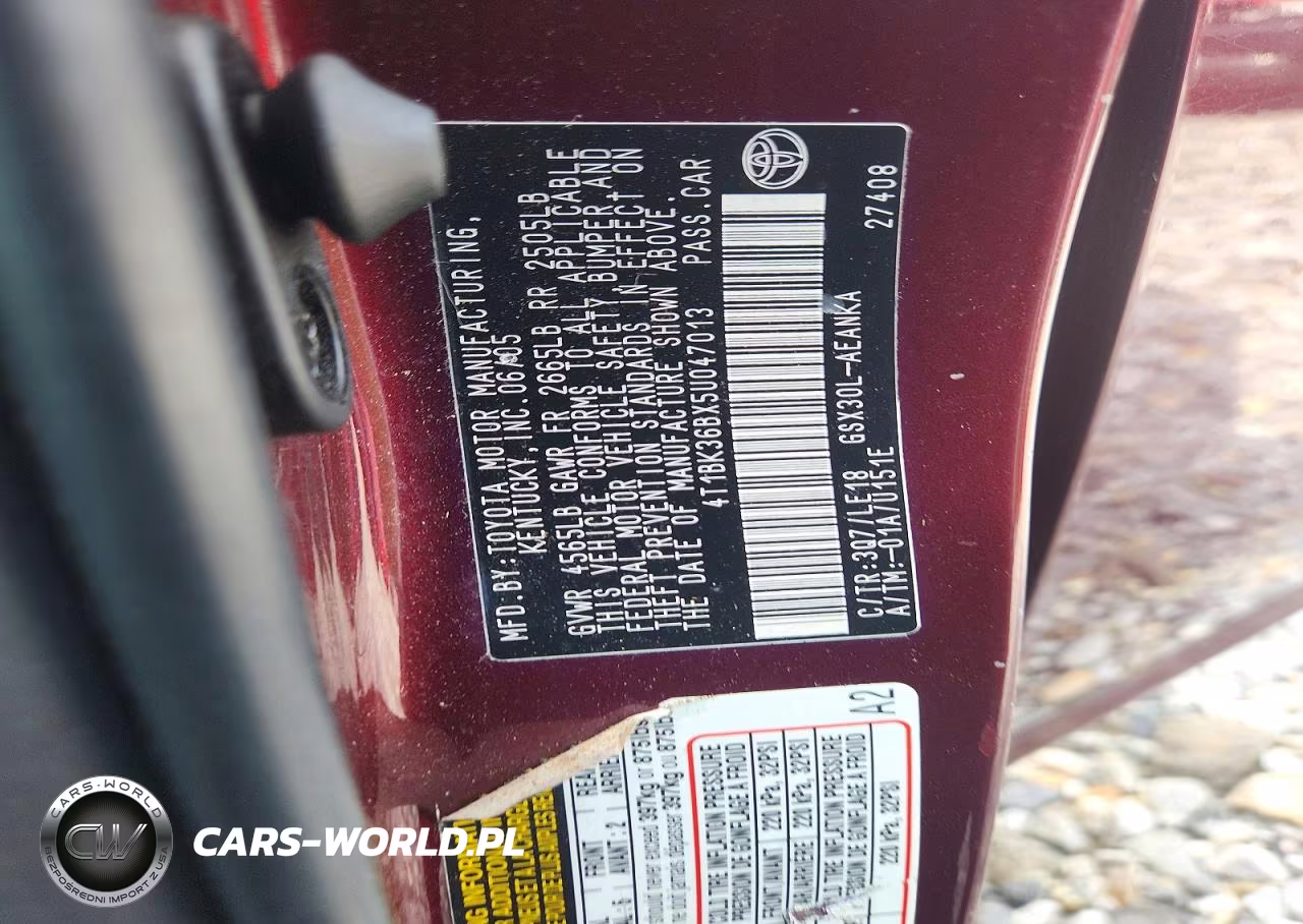 2005 Toyota Avalon Touring VIN:4T1BK36BX5U047013 - 12