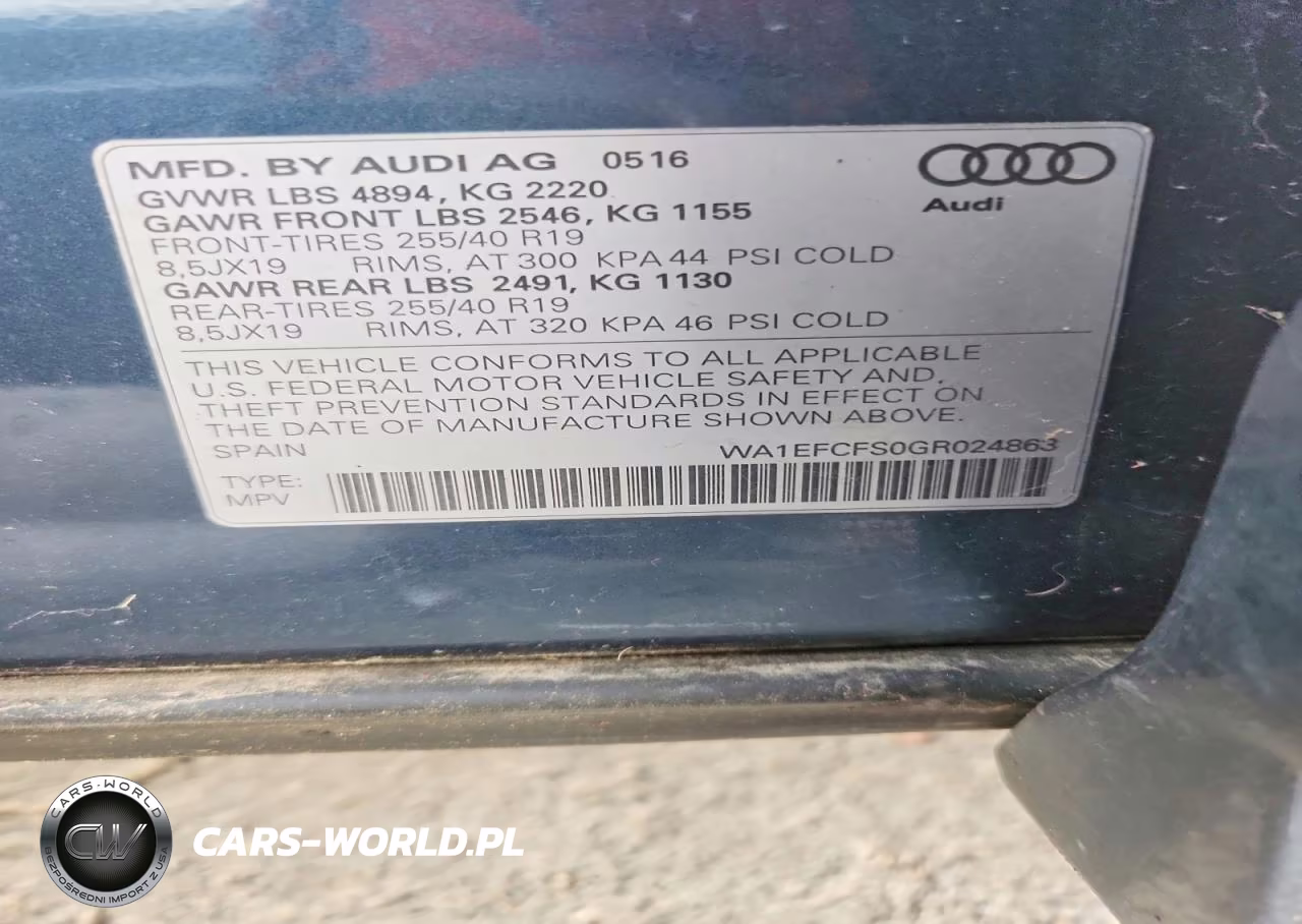 2016 Audi Q3 Premium Plus VIN:WA1EFCFS0GR024863 - 13