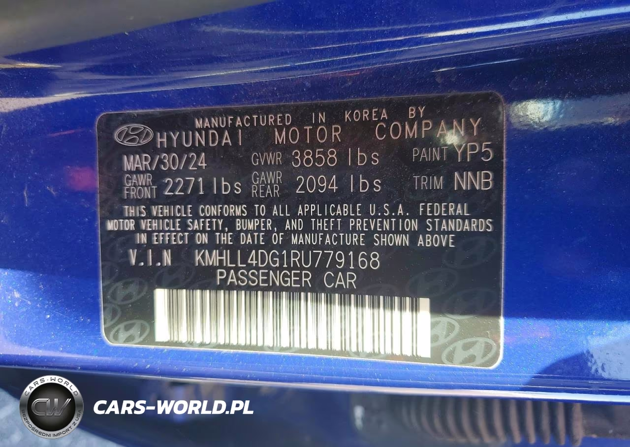 2024 Hyundai Elantra Se VIN:KMHLL4DG1RU779168 - 12