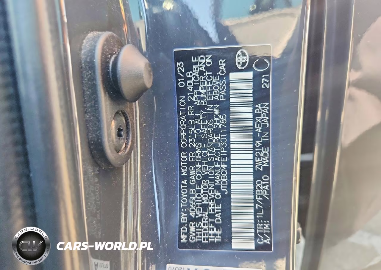 2023 Toyota Corolla Hybrid Le VIN:JTDBCMFE1P3011785 - 12